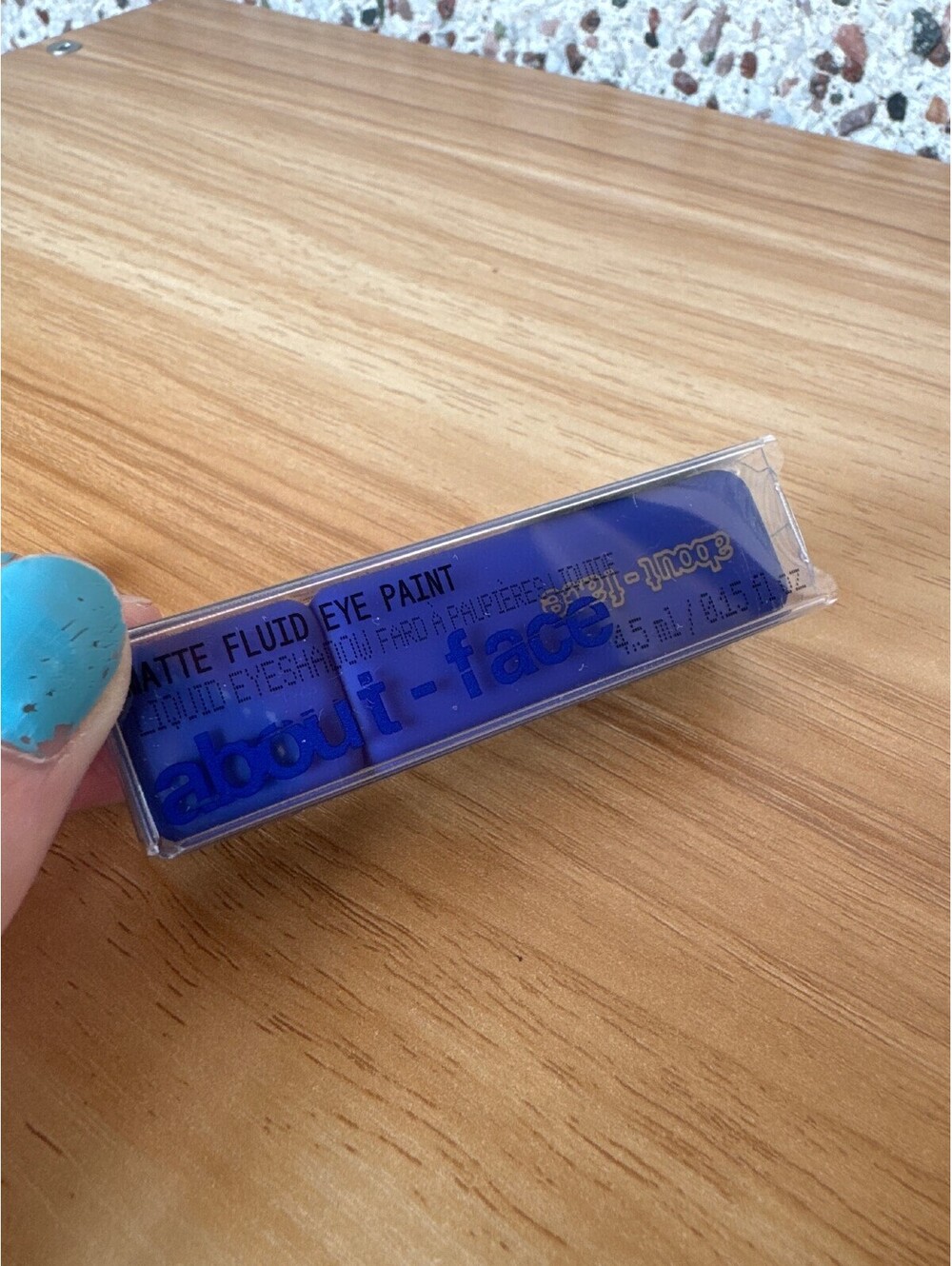 about-face Matte Fluid Eye Paint No Queen Blues New Sealed Full Size